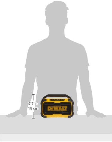 DEWALT 20V MAX Bluetooth Speaker, 100 ft Range, Durable for Jobsites, Phone Holder Included, Lasts 8-10 Hours with Single Charge (DCR010) - Image 12