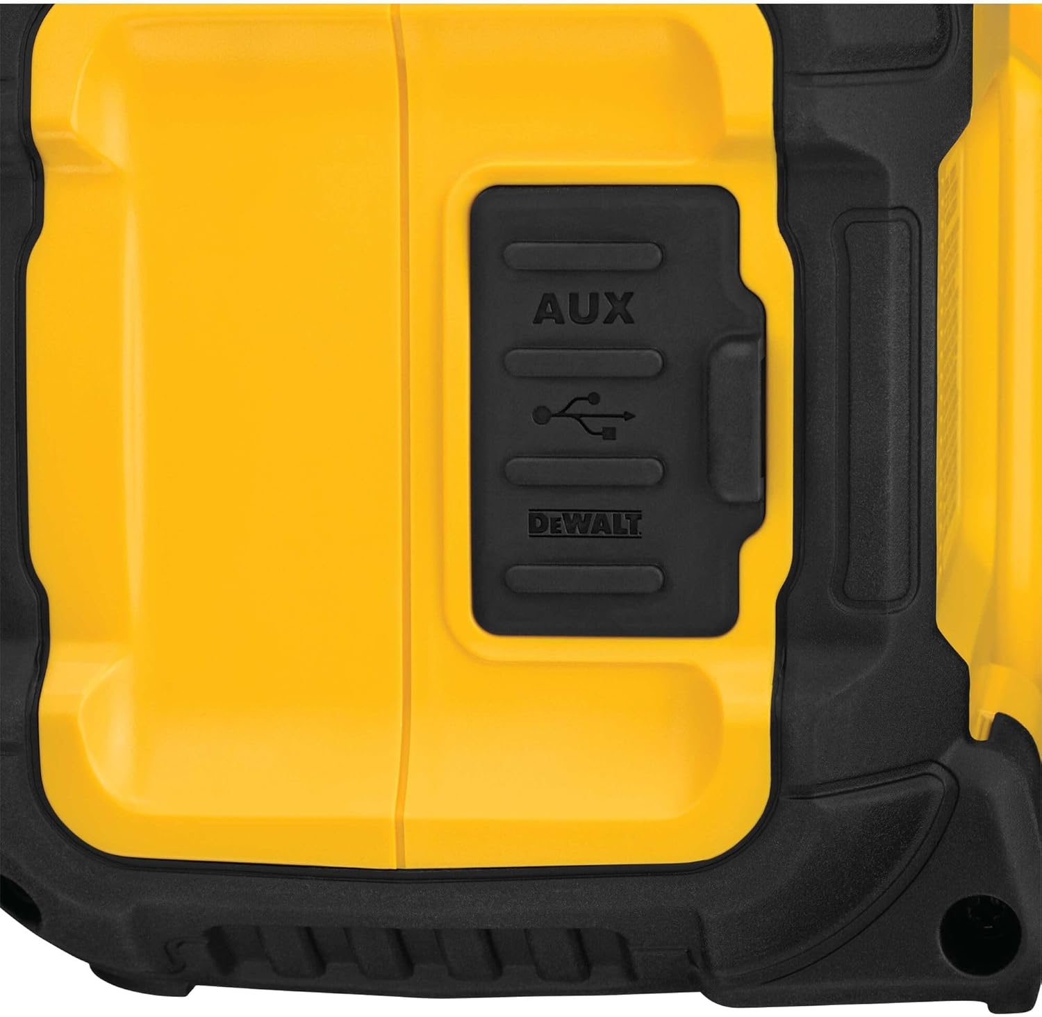 DEWALT 20V MAX Bluetooth Speaker, 100 ft Range, Durable for Jobsites, Phone Holder Included, Lasts 8-10 Hours with Single Charge (DCR010) - Image 8